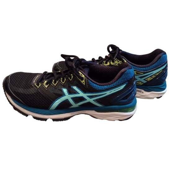 Asics GT2000 4 Women's Running Shoes Dynamic Duomax Athletic Black/Teal Size 6.5 - Picture 1 of 11